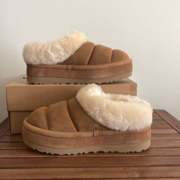 UGG Tazzlita Slip On Cozy Slippers Chestnut USA Women Size 11/UK 9/EU 42 - Picture 3 of 14
